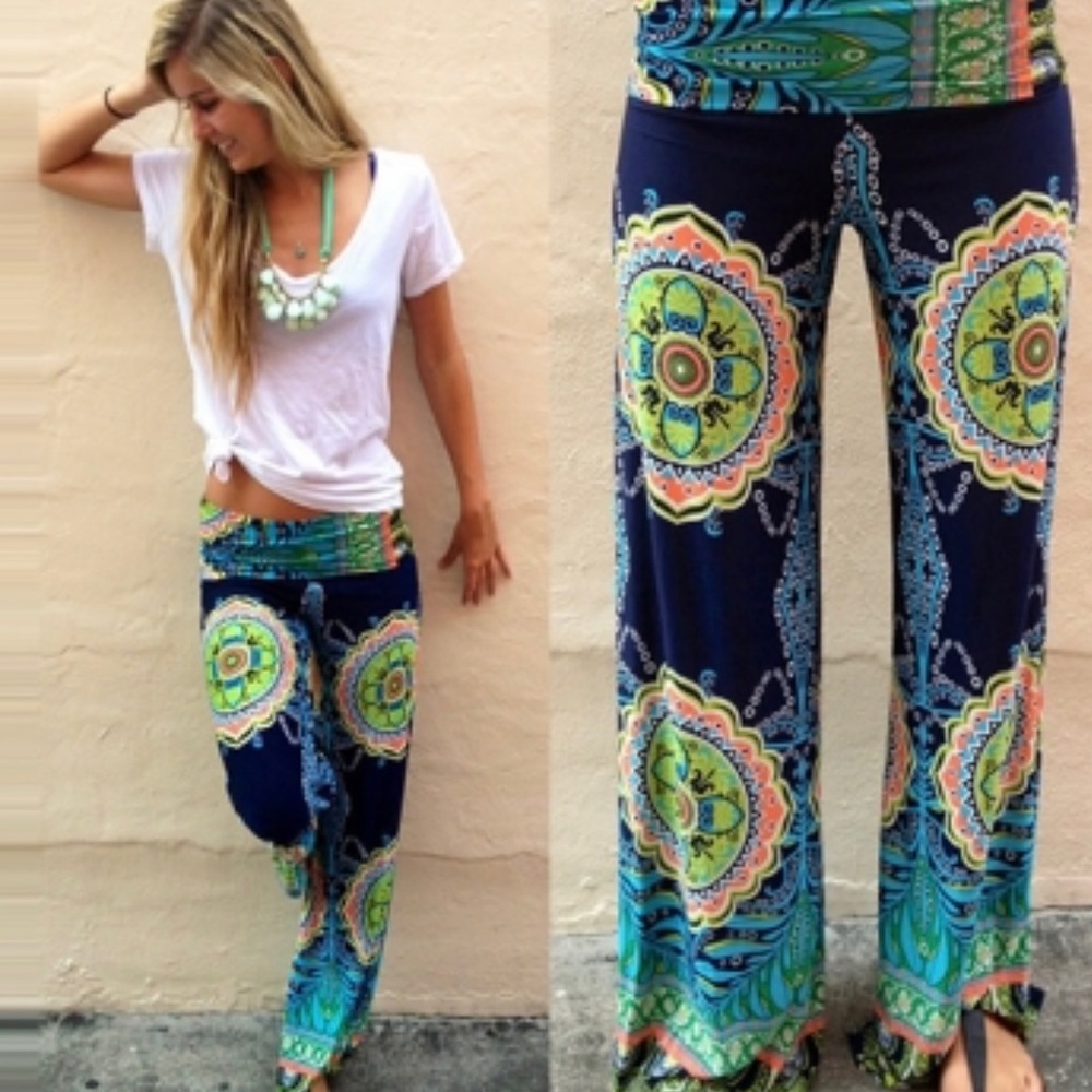 Vicabo | Bohemian Print Pants, size XL - Picture 5 of 10
